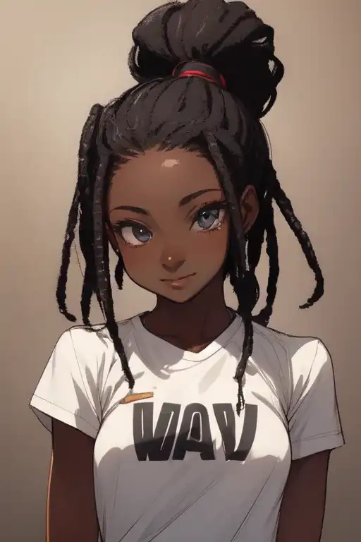Black Anime girl by Feedmyhabit on DeviantArt